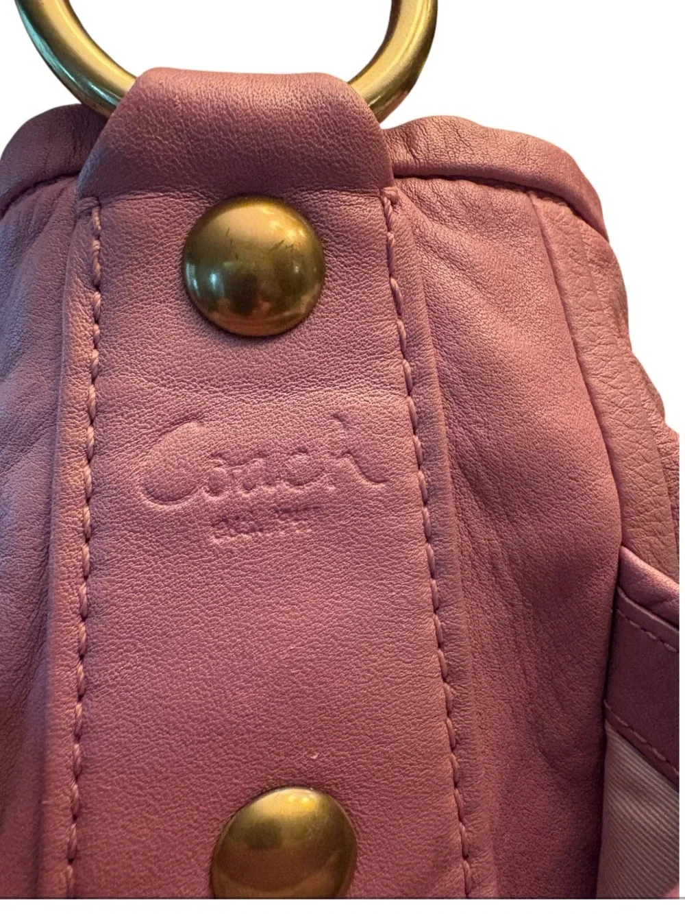 Coach Parker Hobo Handbag Lavender Leather Bag Purse 13412